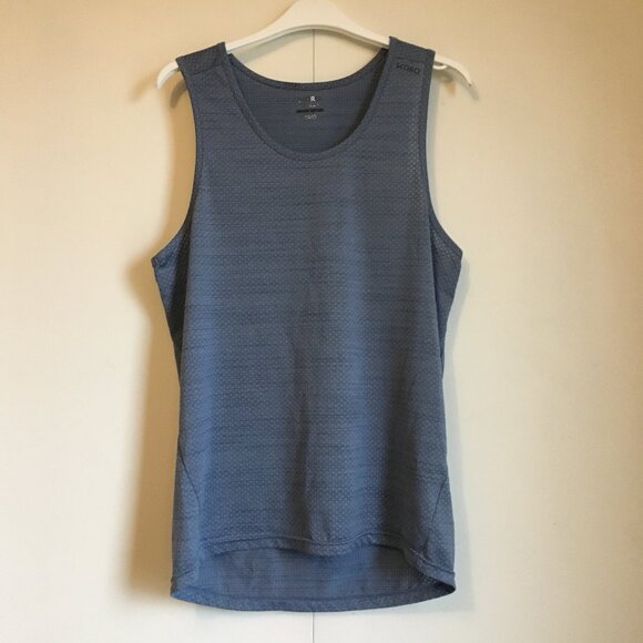 Skora Qwick-Dry Steel Grey Heathered Runner's Tank Top - Picture 1 of 15